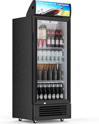 Miniatura 8 de COWSAR Refrigerador de vino de 15 pulgadas para bebidas de 2.9 pies cúbicos. Refrigerador independiente o debajo del mostrador, refrigerador