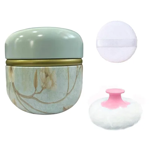 Miniatura 10 de Polvo Corporal y Contenedor para Polvo en Polvo, Polvo para Mujeres y Estuche de Polvo para Baño y Viaje (Abstracción)