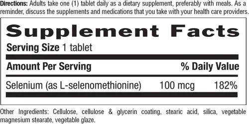 Miniatura 2 de Country Life Selenio, sin levadura, apoya la salud inmunológica, 100 mcg, 180 tabletas, sin gluten, vegano, halal (paquete de 2)