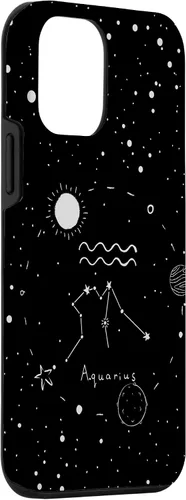Miniatura 3 de Funda estética con signo del zodiaco celestial para iPhone 12 mini Acuarario