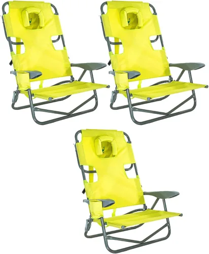 Miniatura 11 de Ostrich On-Your-Back - Silla de playa reclinable de 5 posiciones (paquete de 2)