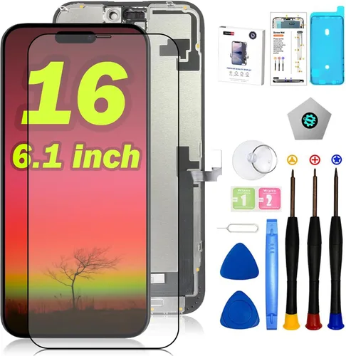Miniatura 24 de EFAITHFIX para iPhone 11 Reemplazo de pantalla LCD de 6.1 pulgadas, ensamblaje de marco, pantalla LCD y digitalizador de pantalla táctil 3D con kit