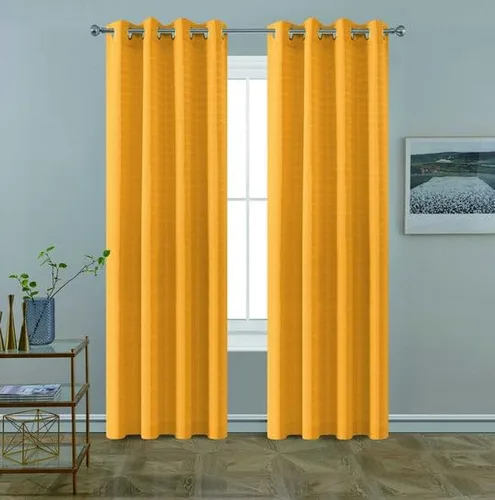 BT252 Summer Jacquard Cortina - Mostaza 63"