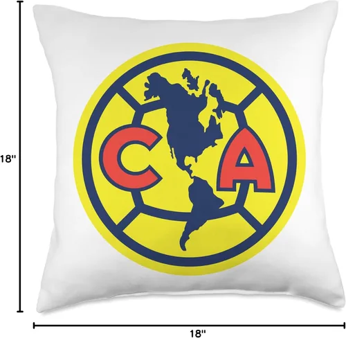 Miniatura 4 de Club America Almohada de 16 x 16 pulgadas, multicolor