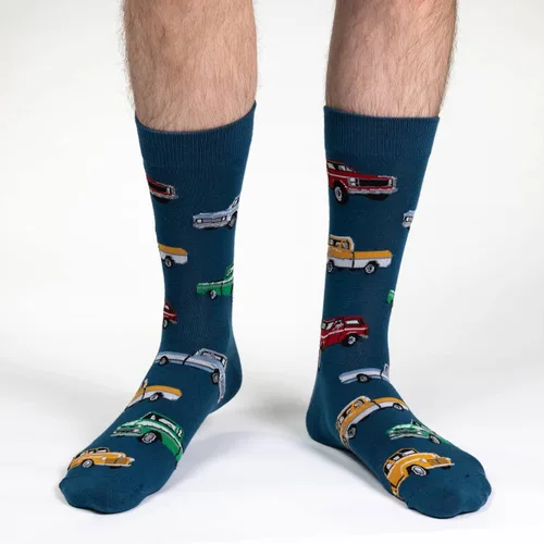 Miniatura 2 de Good Luck Sock Men's Airplanes, Trains & Cars Socks, Adult