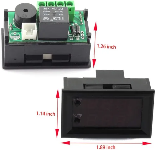 Miniatura 4 de DZS Elec Controlador de temperatura -50 a 110 Celsius (-58 a 230 F) DC 12V Módulo de interruptor de control de termostato programable