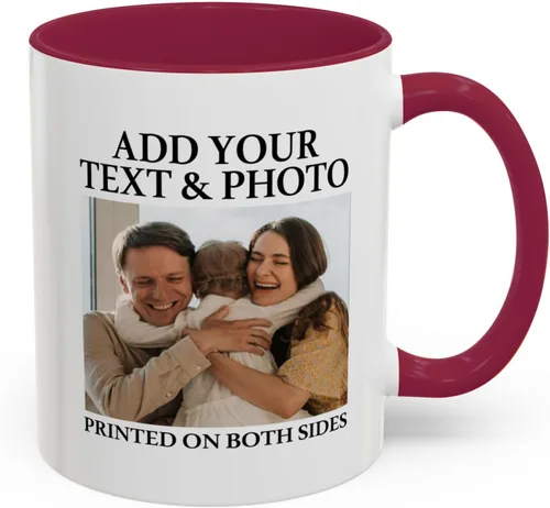 Miniatura 11 de Taza con foto personalizada, diseño de tu propio estilo con imagen de palabras, 11 onzas, varios colores, regalos personalizados para cumpleaños