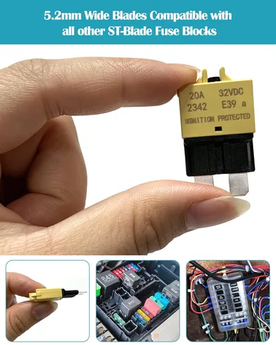 Miniatura 2 de Kit surtido de fusibles ATC ATO automotrices de bajo perfil para coche, fusibles resettables 3A 5A 7.5A 10A 15A 20A 25A 30A, fusibles estándar