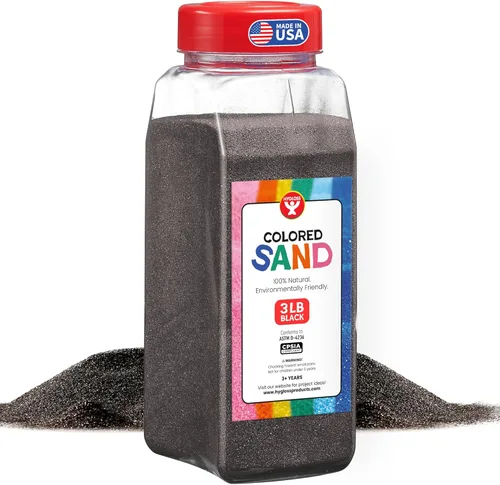 Miniatura 57 de Hygloss Arena de colores para manualidades – Botella de 1 libra, magenta – Juegos de arte de arena fina y colorida vibrante para niños – Actividades