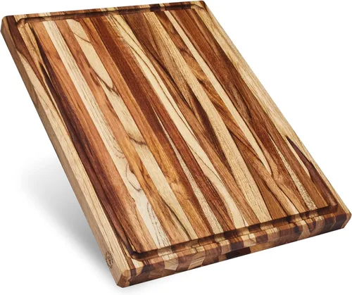 Miniatura 18 de Sonder Los Angeles Welton Tabla de cortar fabricada en Estados Unidos, tabla de cortar de grano final de nogal negro para cocina con pies Welton