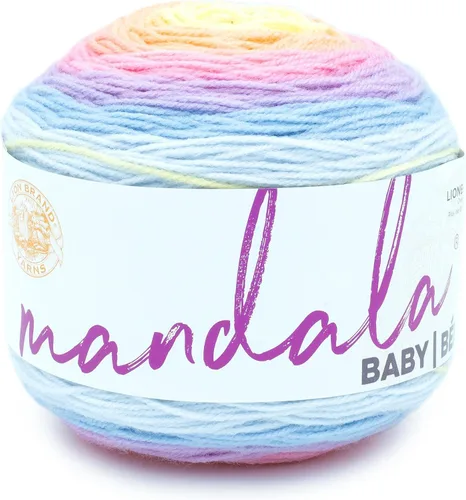 Miniatura 20 de Lion Brand Yarn (1 madeja) Mandala Baby Yarn, Wishing Well, 1770 pies (paquete de 1)