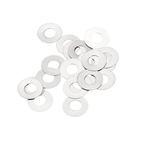 Miniatura 35 de uxcell Arandelas planas de acero inoxidable M3 304, 20 espaciadores planos ultrafinos de 0.118 x 0.197 x 0.004 in para tornillo de tornillo