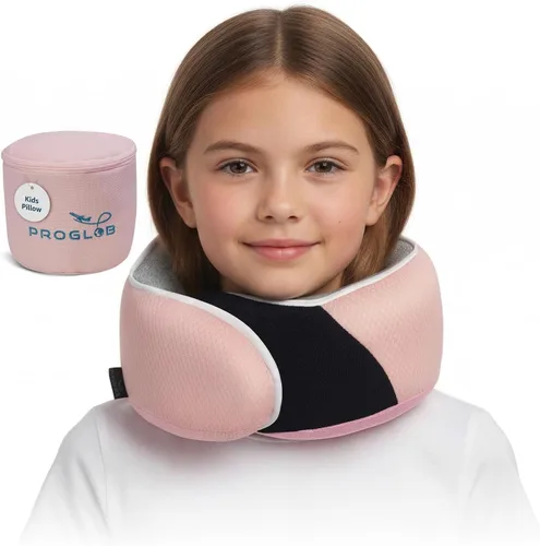 Miniatura 11 de Proglobe Almohada ortopédica para el cuello, almohadas cervicales de viaje para aviones, kit de espuma viscoelástica, soporte para la cabeza