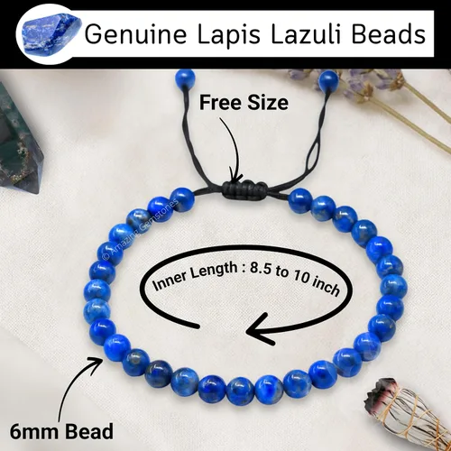 Miniatura 225 de Amazing Gemstone Crystal Anklet Ankle Bracelets for Women - Waterproof Beaded Healing Crystal Anklets, Plus Size Chakra Gemstone Bead Anklet