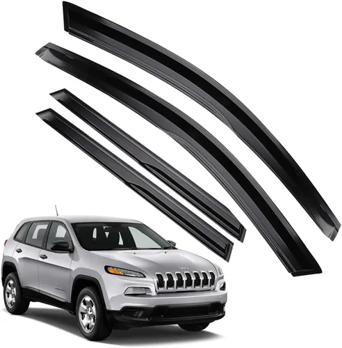 Miniatura 14 de Protectores de lluvia para Mazda 3 Hatchback 2010-2013, deflectores de ventana lateral con cinta adhesiva para Mazda 3 Hatchback, viseras de ventana