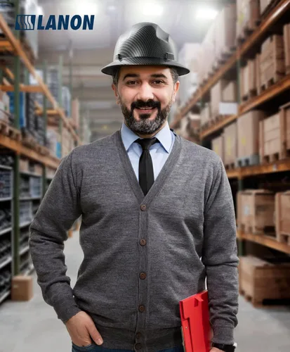 Miniatura 8 de LANON Casco duro de ala completa, aprobado por OSHA para trabajos de construcción, diseño gris carbón de alta calidad, casco de seguridad FRP