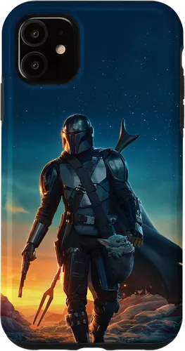 Miniatura 8 de iPhone 11 Pro Max Star Wars The Mandalorian and Grogu Sunset Poster Case