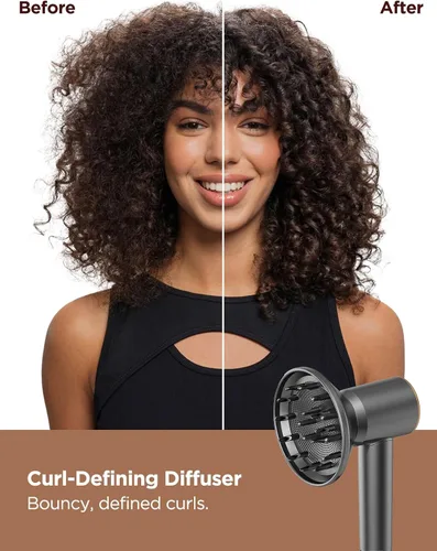Miniatura 8 de PLAVOGUE Secador de pelo de viaje de doble voltaje con difusor, secador de pelo iónico de alta velocidad para mujeres, secado rápido, bajo ruido