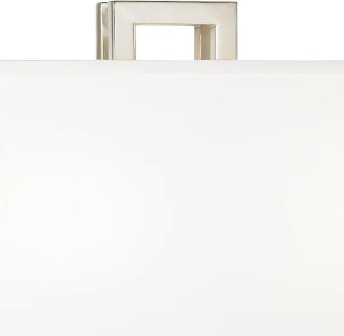 Miniatura 3 de Possini Euro Design Gossard - Lámpara de mesa moderna de 30 pulgadas de alto, níquel cepillado, plata, metal abierto, tela blanca, rectangular, Única
