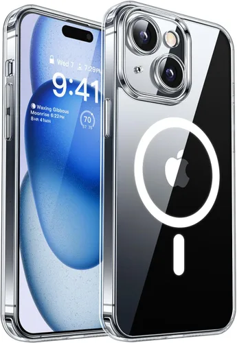 Miniatura 26 de CANSHN Funda magnética compatible con iPhone 17 Pro, mejorada [protección completa de la cámara] [compatible con Magsafe] [mate translúcido] funda