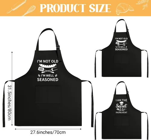 Miniatura 2 de Defresit Funny Baking Aprons Set for Women Men, Kitchen Baking Supplies