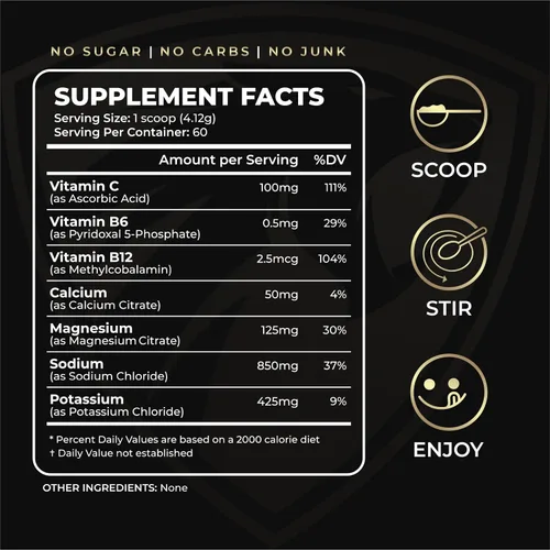 Miniatura 6 de Carnivore Electrolytes Powder – Alto en sodio (850 mg) sin sabor Cero azúcar, sin rellenos, reemplazo de electrolitos para Keto e hidratación
