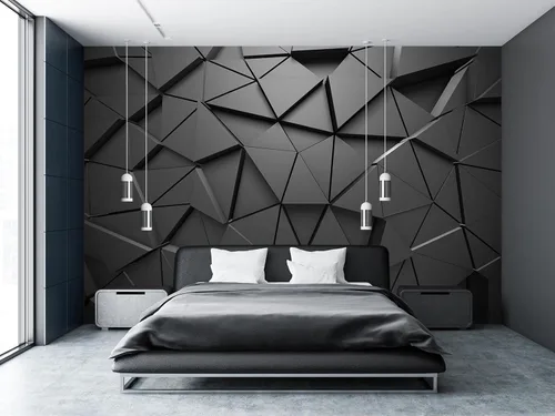 Miniatura 29 de Mural de pared de picos de montaña y bosque para dormitorio, sala de estar, papel tapiz para decoración 158" x 110" (no autoadhesivo)