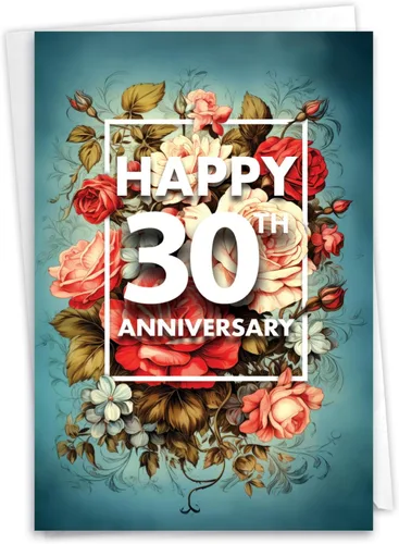Miniatura 9 de NobleWorks Tarjeta de felicitación de 30 aniversario (compañero de trabajo) con sobre de 5 x 7 pulgadas para hombres, mujeres (1 tarjeta), cuenta