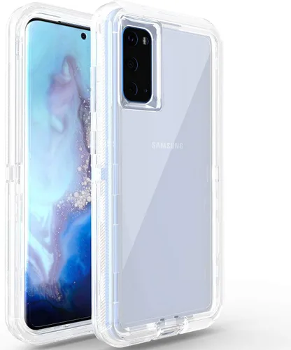 Miniatura 13 de Funda para Samsung Galaxy S20 Plus, probada contra caídas militares 3 en 1, funda protectora de cuerpo completo, armadura resistente, a prueba