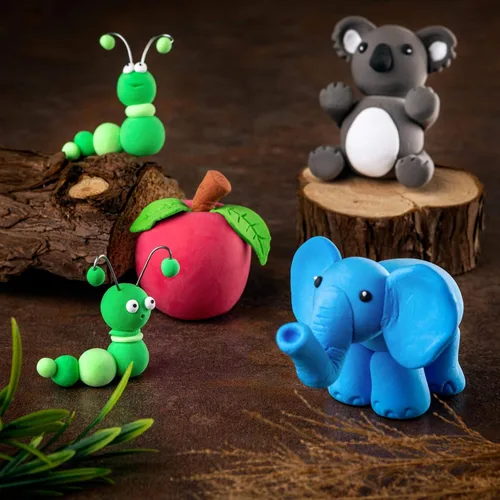 Miniatura 3 de Artsity Purple Air Dry Clay de 4.6 onzas – Arcilla de modelado súper suave para niños de 3 a 12 años, arcilla de moldeo ultraligera, segura