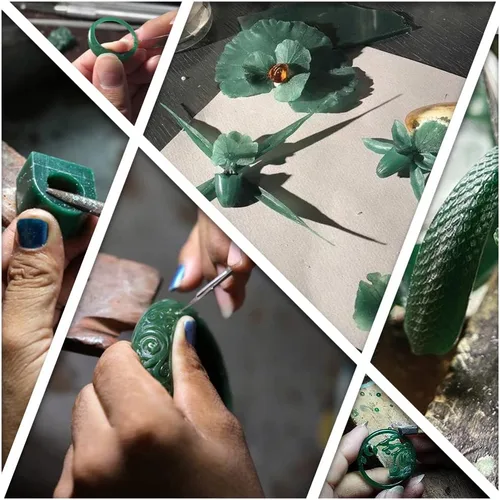Miniatura 7 de Bloque de cera para tallar cera perdida, herramienta de moldeo de joyería, molde para esculpir 1 libra (rebanadas de cera verde)