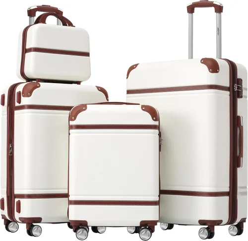 Miniatura 215 de Merax Equipaje, maleta extensible rígida con ruedas giratorias ligeras, Negro -, 40/48/52