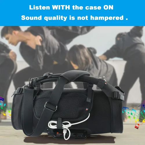 Miniatura 3 de Correa de transporte de viaje para JBL Boombox/Boombox 2 - Altavoz portátil impermeable, correa para el hombro con dos cubiertas laterales, bolsa