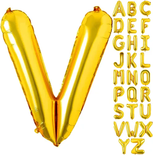 Miniatura 9 de Lovoir Globos dorados grandes de 40 pulgadas con la letra K de gran tamaño, globo de helio de aluminio de Mylar para fiesta de cumpleaños, Letra K