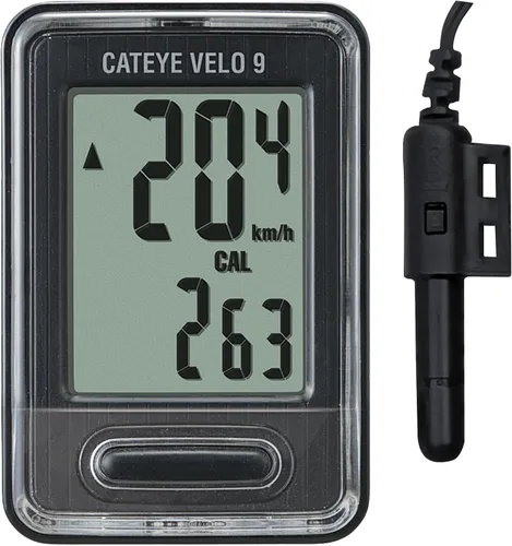 CATEYE Computadora de bicicleta con cable - Velocímetro y odómetro de nivel básico, perfecto para ciclistas principiantes, arranque y parada