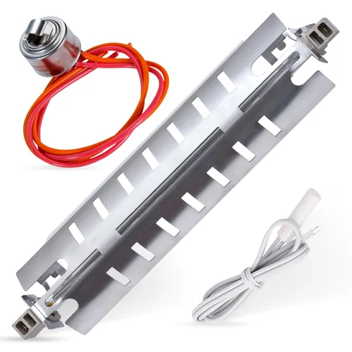 BlueStars Calentador de descongelación para refrigerador WR51X10055, sensor de temperatura WR55X10025 y reemplazo del termostato de descongelación