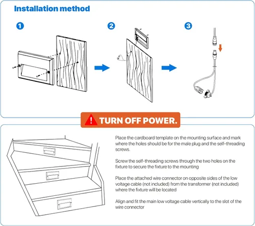Miniatura 6 de GOODSMANN Kits de luces de paso de bajo voltaje de 5.5 pulgadas al aire última intervensión 12V CA Luces de escalera de paisaje cableadas 8PK 3W LED