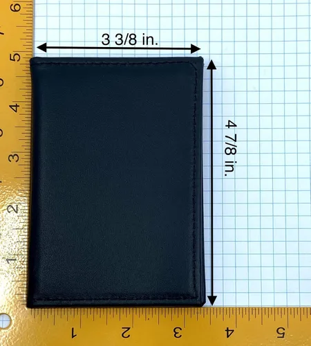 Miniatura 4 de Perfect Fit Shield Wallets Slim Dress Leather 2 ID Windows Wallet Bifold Licencia titular doble doble ID tarjeta permiso para tarjetas más grandes