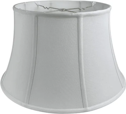 Miniatura 20 de Royal Designs, Inc. BSO-711-17WH - Pantalla de lámpara de campana de tambor poco profunda, 11 x 17 x 10, color blanco