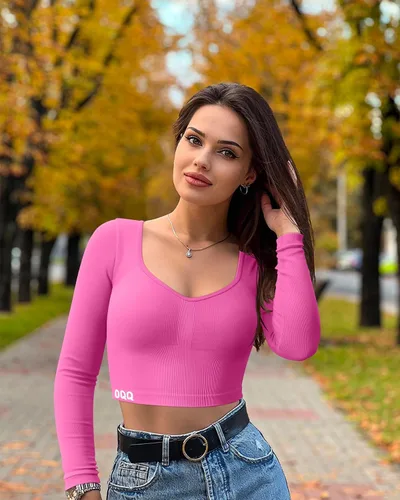 Miniatura 6 de OQQ Camiseta corta de 2 piezas para mujer, manga larga, elástica, ajustada, para hacer ejercicio