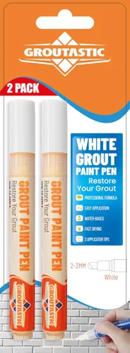 Miniatura 10 de Pluma de lechada – Negro – Pluma de pintura y reparación de lechada para azulejos para baño y cocina, marcador de retoque de lechada impermeable