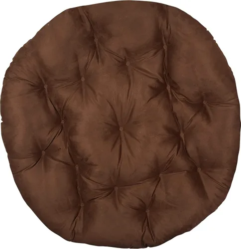 Miniatura 2 de Klear Vu Cojín para silla Papasan de microgamuza sólida para sala de estar, dormitorio, guardería u oficina en casa, 45 x 6 pulgadas, color marrón