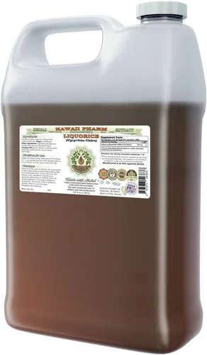 Miniatura 8 de HawaiiPharm Extracto líquido sin alcohol de regaliz, regaliz orgánico (Glycyrrhiza Glabra) Suplemento herbario natural de glicerita de raíz seca, 4