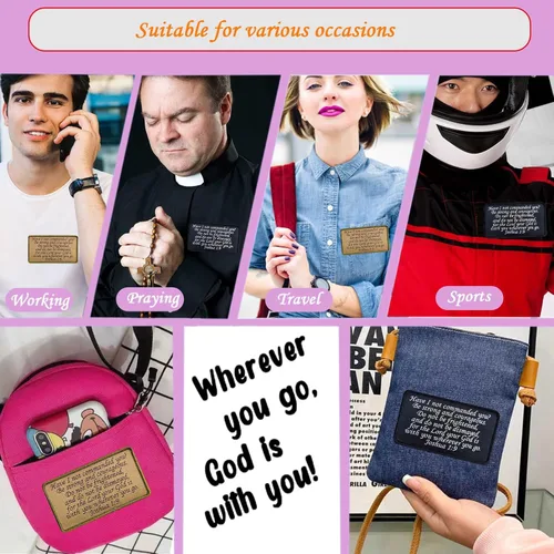 Miniatura 3 de Joshua 1:9 Parche bíblico de Jesús – Have I Not Commanded You - Parche de bordado con gancho y bucle para equipo táctico chaleco, gorras, bolsos