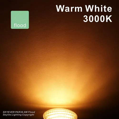 Miniatura 5 de Bombilla LED reflectora de vidrio PAR36, impermeable IP67, CA/CC 12 voltios, 9 vatios, 900 lm, principalmente para uso en paisaje y fuera de la red