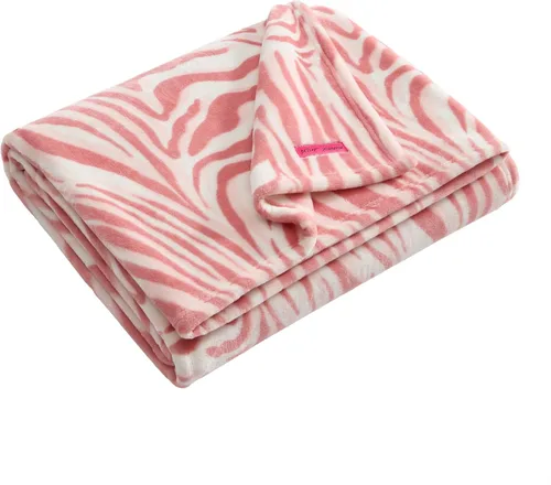 Miniatura 13 de Betsey Johnson - Manta para sofá o cama, manta súper suave y extragrande de aspecto audazmente mullido (corazón punteado rosa, 50" x 70")