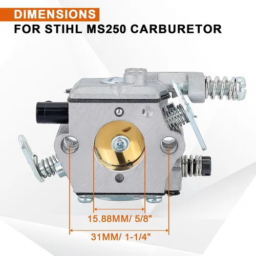 Miniatura 2 de Carburador Savior MS250 para Stihl MS250 Carburador 021 023 025 MS210 MS230 MS 250 MS 210 MS 230 Motosierra Reemplazo WT286 1123-120-0605