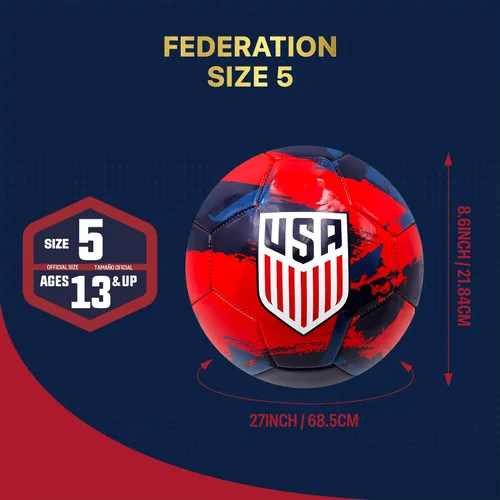 Miniatura 8 de Icon Sports Balón de fútbol oficial de la Federación de Fútbol de USSF93BL-azul marino