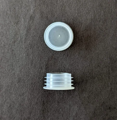 Miniatura 3 de Tapón de plástico de repuesto para saleros y pimenteros, macetas, botellas, tubos, etc. 3/4 pulgadas (tapa pequeña, 2 piezas), color blanco