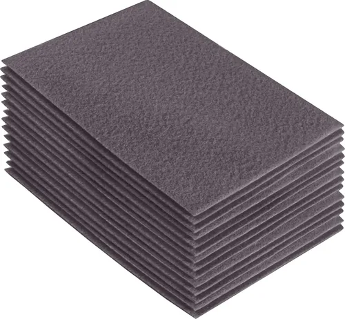 Miniatura 161 de FabricLA Hojas de fieltro acrílico para manualidades, cuadrados de fieltro precortados suaves de 4 x 4 pulgadas (3.9 in x 3.9 in), utiliza hojas